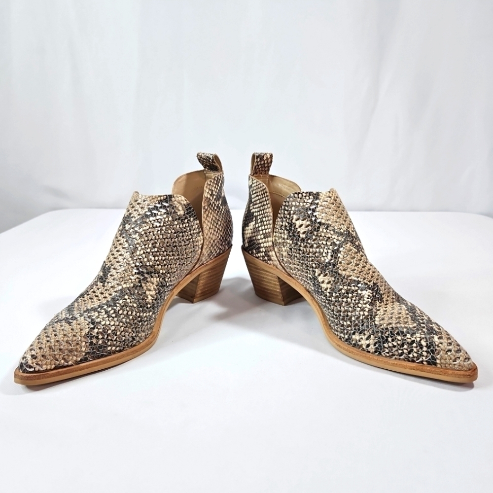 Dolce Vita Snake Print Ankle Boots Size 7.5